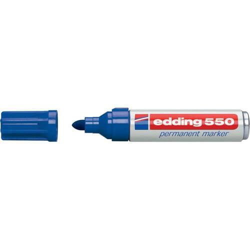 edding Permanent-Marker 550, Rundspitze, blau, 1 Stück Artikelbild Secondary1 L