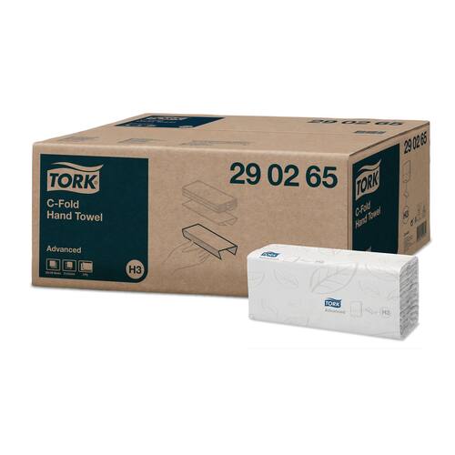 Tork Advanced Handtücher Weiss, C-Falzung, 31x24,8 cm Artikelbild