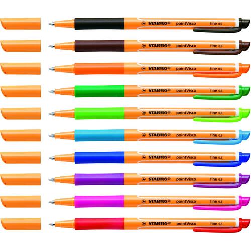 STABILO Kugelschreiber Point Visco, türkis, 0,5mm, Tinte, 1 Stück Artikelbild Secondary1 L