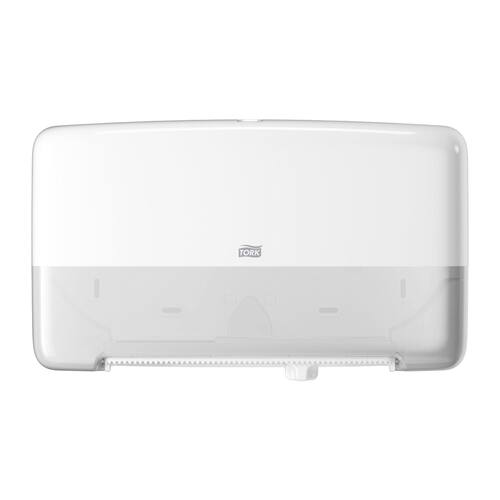 Tork Dispenser T2 Mini Jumbo Twin vit produktfoto