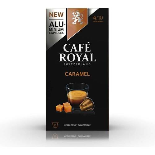 CAFÉ ROYAL Cafe Flavour Caramel Kapseln, für Nespresso Maschinen, koffeinhaltig, 10 Kapseln Artikelbild Secondary2 L