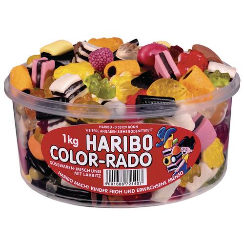 HARIBO Color-Rado Fruchtgummi Dose, 1kg Artikelbild Secondary1 L