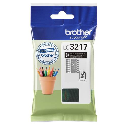 Brother Original Tinte LC-3217BK, Tintenpatrone, Druckerpatrone, Schwarz, 1 Stück Artikelbild