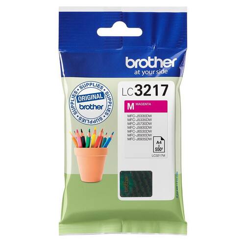 Brother Original Tinte LC-3217M, Tintenpatrone, Druckerpatrone, Magenta, 1 Stück Artikelbild