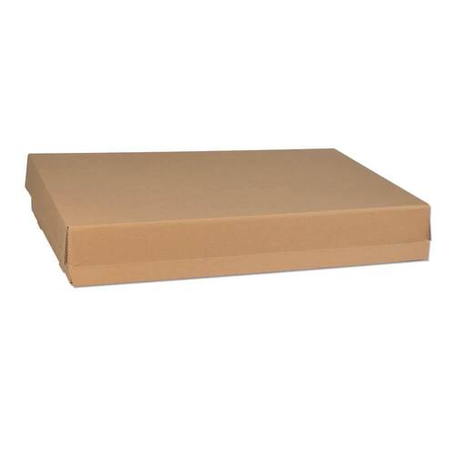 ColomPac Eurobox XL Base 100, Versandkarton mit Haftklebeverschluss ohne Deckel, mit Aufreißfaden, Außenmaß 575x387x97mm, Braun, 10 Stück Artikelbild Secondary1 L