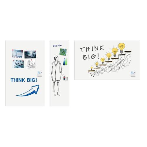 Legamaster Whiteboard Wall-Up, Whiteboardplatten zur Wandmontage ohne Rahmen, Email, magnetisch, weiß, 200x119,5cm, 1 Stück Artikelbild Secondary3 L