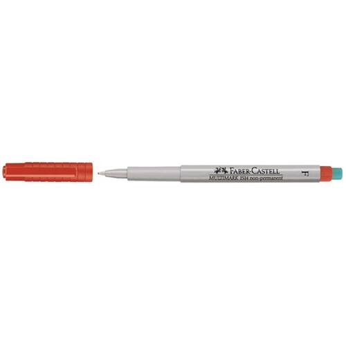 Faber-Castell OHP-Stift Multimark 1514, non-permanent, F 0,6 mm, rot Artikelbild Secondary2 L