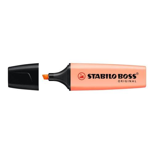 STABILO Boss Original Pastel Textmarker, Highlighter, Leuchtmarker, Pastellfarben, pfirsich - Creamy Peach, 1 Stück Artikelbild Secondary1 L