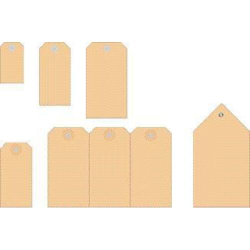 Herma Anhängezettel mit Kunststofföse, Preisschild, Produktbeschriftung, Paketanhänger, braun, 45x90mm, 1000 Stück Artikelbild Secondary1 L