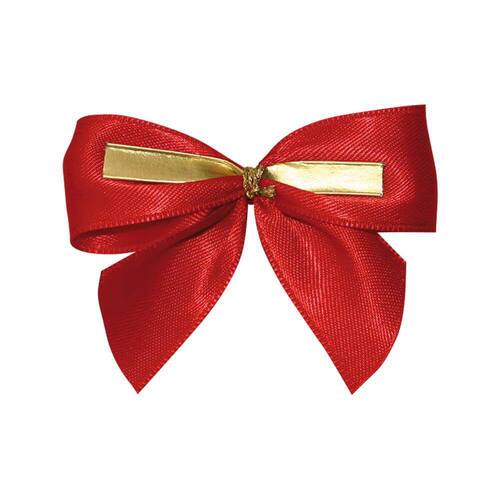 Fertigschleife mit Drahtclip M, rot, 60mm, 250 Stück Artikelbild Secondary1 L