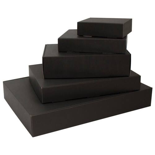 Faltschachtel ''SANTORIN'' L, schwarz, 215x155x45mm, 35 Stück Artikelbild Secondary1 L