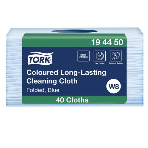 Tork Rengöringsduk Premium W8 blå produktfoto