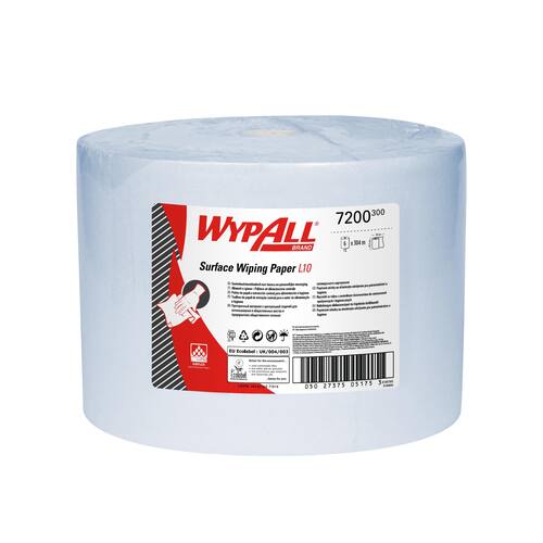 Wypall* Wischtuch L20, Extra+, Airflex®, 1-lagig, auf Großrolle, 23,5x38cm, blau (1.000 Blatt) Artikelbild