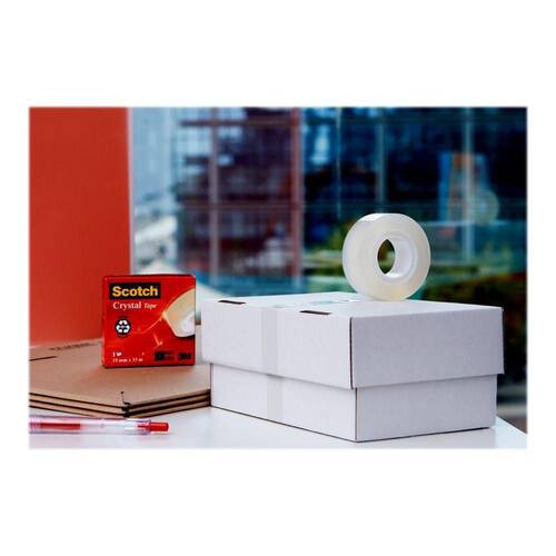 Scotch® Klebeband Crystal 600 SPAR-PACK, 7 + 1 GRATIS, selbstklebend, permanent, 19mmx33m, transparent, 8 Rollen pro Packung Artikelbild Secondary2 L