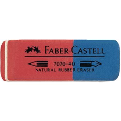 Faber-Castell Radierer LATEX-FREE Tinte/Blei, Blau-Rot Artikelbild Secondary1 L