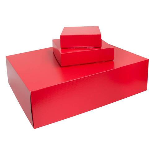 Stülpdeckelkarton ''SANTORIN'' L, rot, 500x395x140mm, 50 Stück Artikelbild Secondary1 L