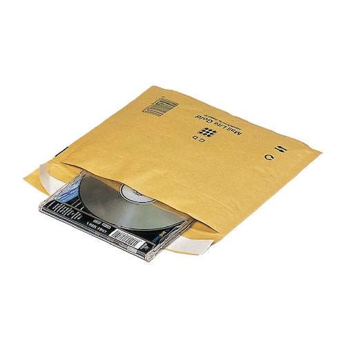 Sealed Air® Luftpolsterversandtasche für CDs, 180x160mm, braun, 10 Stück pro Packung Artikelbild Secondary2 L