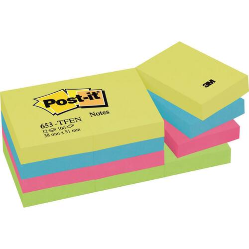 Post-it® Haftnotizen Energy neon, sortiert, 51x38 mm Artikelbild