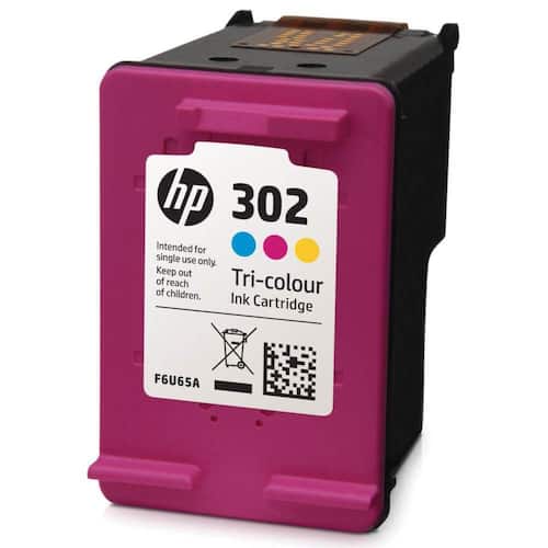 HP Bläckpatron 302 (F6U65AE), cyan, magenta, gult, singelpack, standardkapacitet produktfoto Secondary1 L