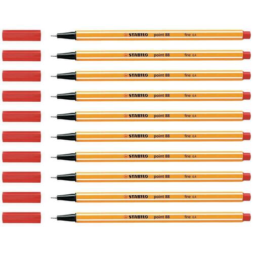 STABILO Fineliner Point 88®, Tintenfeinschreiber, rot, 1 Stück Artikelbild Secondary1 L