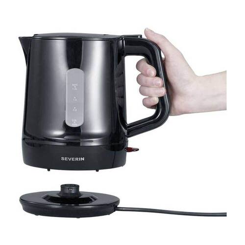 Severin elektrischer Wasserkocher WK 3381, 2200 Watt, 1500ml Füllmenge, schwarz, 1 Stück Artikelbild Secondary2 L