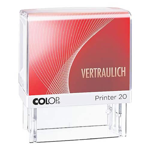 Colop Stempel 20L, VERTRAULICH, 38x14 mm, selbstfärbend, Druckfarbe: rot, 1 Stück Artikelbild