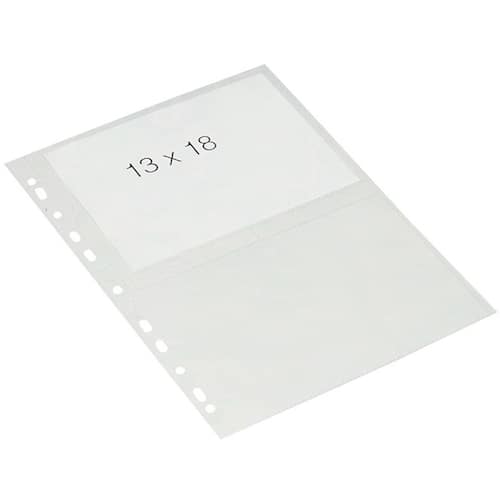 Bantex Plastficka, A4, stansad, 100 mikrometer, polypropylen, jämn, 11 hål, genomskinlig produktfoto