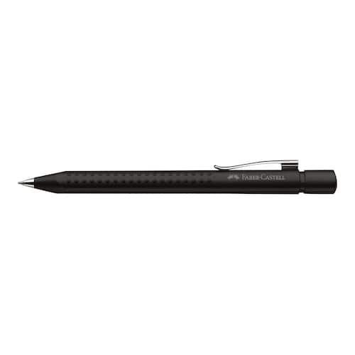 Faber-Castell Kugelschreiber GRIP 2011, Kuli mit Druckmechanik, schwarz, matt, Medium 0,7mm, Schreibfarbe: blau, 5 Stück Artikelbild Secondary2 L