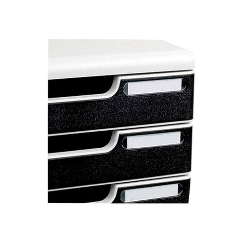 Exacompta Schubladenset Modulo Classic, 5 Schubladen, A4, weiß/schwarz, 1 Stück Artikelbild Secondary2 L
