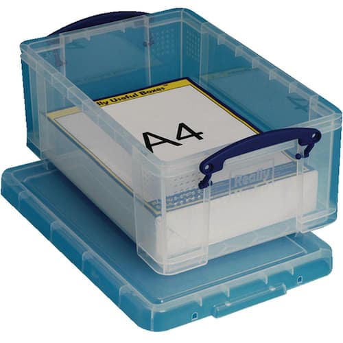 Really Useful Box Aufbewahrungsbox, PP, 9 Liter, 395x255x155mm, transparent, 1 Stück Artikelbild