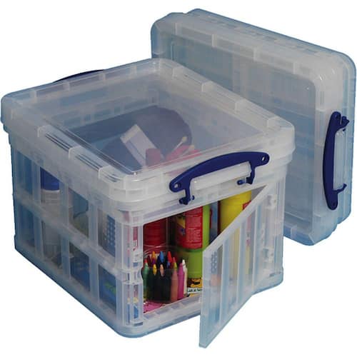 Really Useful Box Aufbewahrungsbox, klappbar, PP, 35 Liter, 480x390x310mm, transparent, 1 Stück Artikelbild