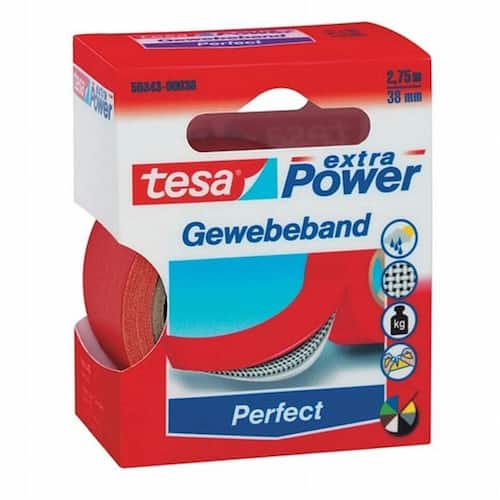 tesa® Gewebeband extra Power Perfect, Rot, 38 mm x 2,75 m Artikelbild