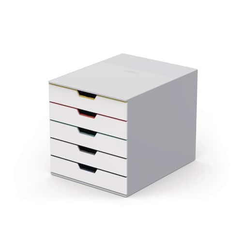 Durable Schubladenbox Varicolor, 5 Schubladen, weiß Artikelbild