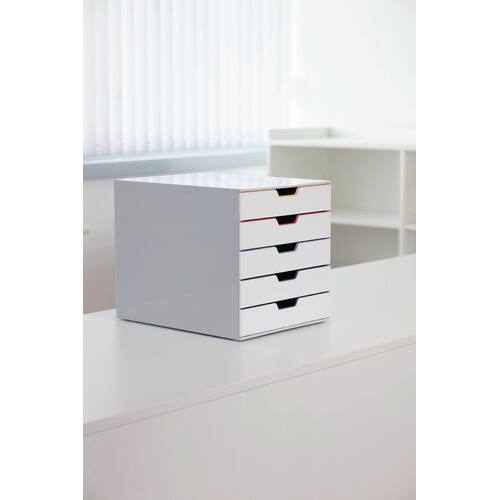 Durable Schubladenbox Varicolor, 5 Schubladen, weiß Artikelbild Secondary1 L