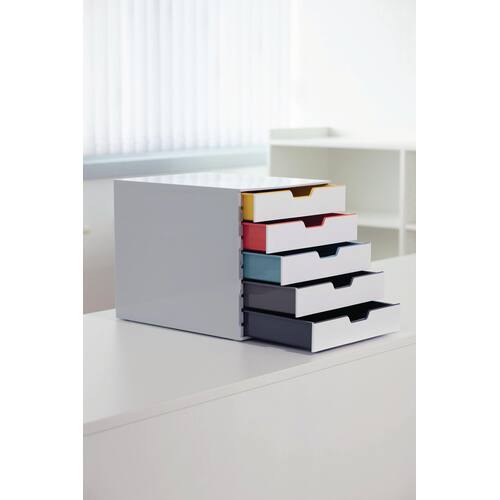 Durable Schubladenbox Varicolor, 5 Schubladen, weiß Artikelbild Secondary3 L