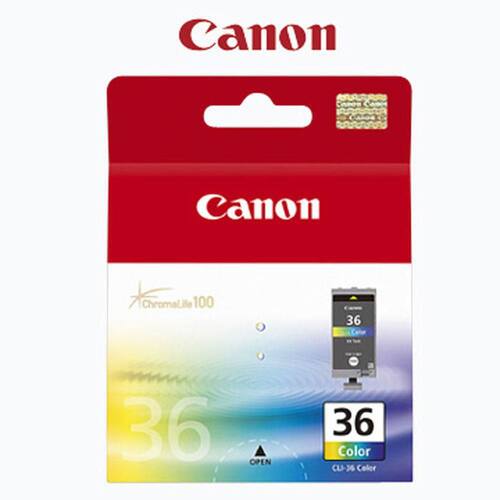 Canon Original Tintenpatrone, CLI-36, 1511B001, Druckerpatrone, ChromaLife100Tinte, Cyan, Magenta, Gelb, Schwarz, 1 Packung Artikelbild Secondary2 L