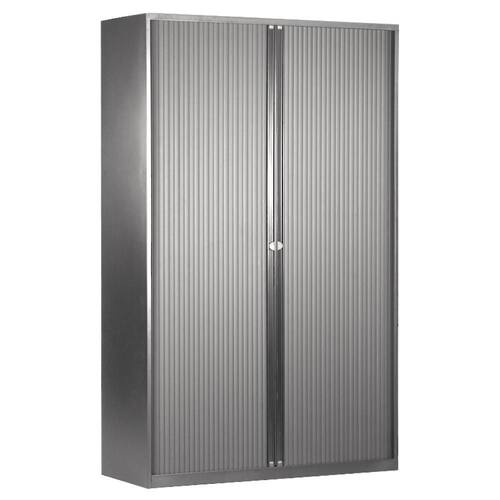 Bisley Euro Rollladenschrank, Lichtgrau, 5 Ordnerhöhen, 1979x1000x430 mm, 1 Stück Artikelbild