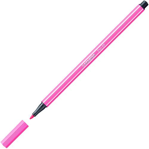 STABILO Pen 68 Faserschreiber, Filzstift, Fasermaler, rosa, 1mm, 1 Stück Artikelbild