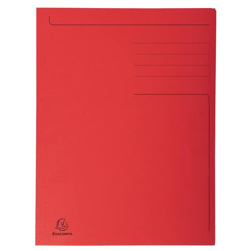 Exacompta Aktenmappe Forever, Flügelmappe, Sammelmappe, 3 Klappen, 240x320mm, rot, 50 Stück pro Packung Artikelbild