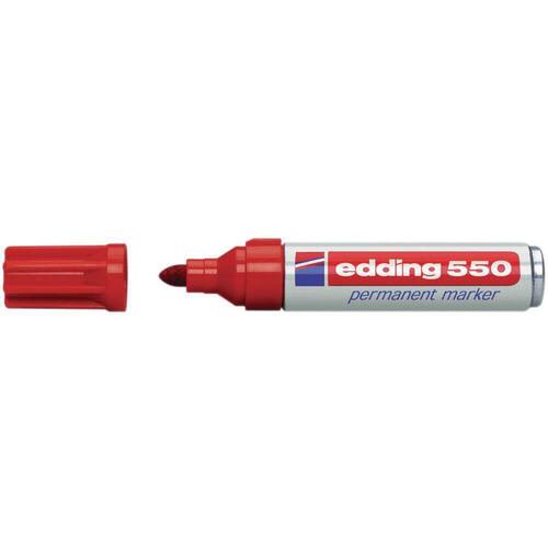 edding Permanent-Marker 550, Rundspitze, rot, 1 Stück Artikelbild Secondary1 L
