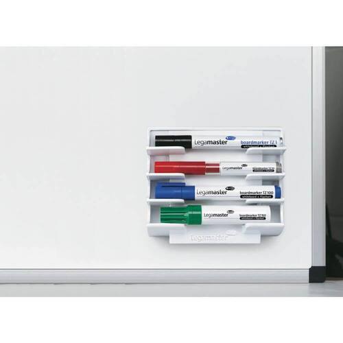 Legamaster Markerhalter für 4 Boardmarker, Stiftehalter für Whiteboards, weiß, magnetisch, Artikelbild Secondary1 L