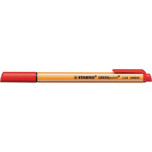 STABILO Faserschreiber GREENpoint, Faserstift, rot, 0,8mm, 1 Stück Artikelbild Secondary5 L