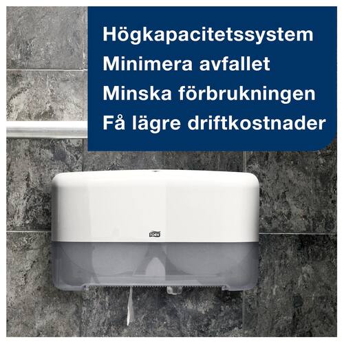 Tork Toilettenpapier Advanced Mini Jumbo, Tissue, 2-lagig, weiß, 12 Rollen Artikelbild Secondary5 L