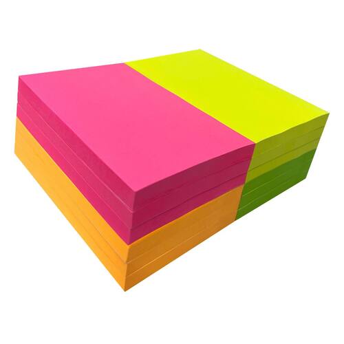 Notes 76x127mm sorterade neonfärger produktfoto