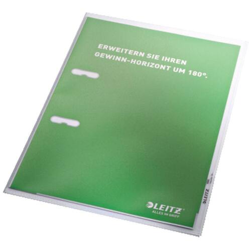Leitz Sichthülle, Prospekthülle, Klarsichtfolie, A4, PP-Folie, oben offen, 0,17mm, angeraut, transparent, 100 Stück Artikelbild Secondary1 L