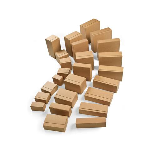 ColomPac Eurobox L mit Haftklebeverschluss und Aufreißfaden, Versandkarton, Versandverpackung, 394x294x287mm, Braun, 10 Stück Artikelbild Secondary1 L