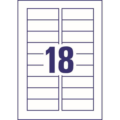 Avery Magnetschilder, Etiketten, 27x78mm, weiß, 18 Etiketten pro Blatt, 5 Blatt Artikelbild Secondary1 L