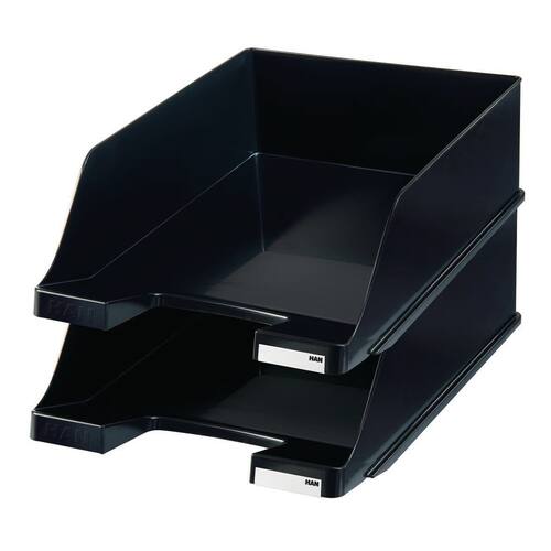 Han Briefkorb XXL, Briefablage, C4, stapelbar, schwarz, 255x348x105mm, 1 Stück Artikelbild Secondary1 L