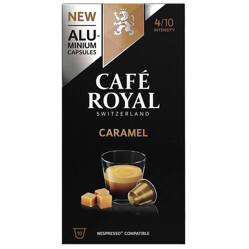 CAFÉ ROYAL Cafe Flavour Caramel Kapseln, für Nespresso Maschinen, koffeinhaltig, 10 Kapseln Artikelbild