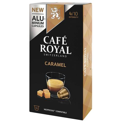 CAFÉ ROYAL Cafe Flavour Caramel Kapseln, für Nespresso Maschinen, koffeinhaltig, 10 Kapseln Artikelbild Secondary1 L